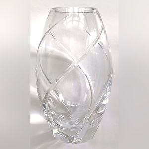 NEW Tiffany & Co. Optic Swirl Crystal Vase